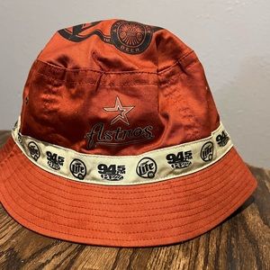 Vintage Houston Astros Bucket Hat‎ | Orange Retro Miller Lite MLB Hat